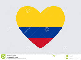 Bandera de colombia.la bandera de colombia consta de tres franjas horizontales: Corazon En Los Colores De La Bandera De Colombia Stock De Ilustracion Ilustracion De Celebre Calendario 102865869
