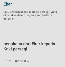 20 kaki = 6.096 meter. 1 Ekar Bersamaan Dengan Berapa Kaki Sz Design Studio Facebook
