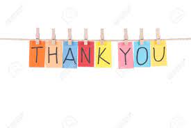 Thank you for your business is preprinted on every receipt. Thank You Paper Words Card Hang By Wooden Peg Stock Photo Picture And Royalty Free Image Image 9423586