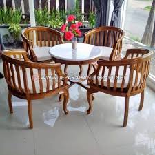Jual Set Kursi Tamu Jati Betawi Marmer Jepara Terbaru