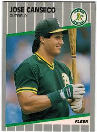 1987 topps rookie card#620 & 1988 leaf card#138 $2 for both. 1989 Fleer Wax Box Cards C4 Jose Canseco Uer 88 Strikeouts 121 And Career Strike Outs 49 Should Be 128 And 491 Nm Mt