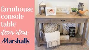 One can be used in the dining room as a buffet, set up as a desk to create a home office, placed behind the couch as a sofa table, styled as a bedroom vanity or made into a tv stand. Console Table Decor Farmhouse Decor Ideas Youtube