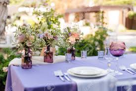 They may also pay for the honeymoon, the groom's cake, and the alcohol at the reception. Flower Table Decorations For Holidays And Wedding Dinner Table Stock Photo Picture And Royalty Free Image Image 84250747