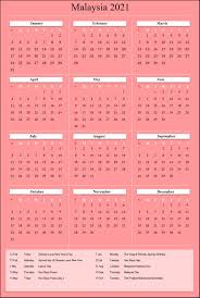These templates are suitable for a great variety of uses: Printable Malaysia 2021 Calendar With Holidays Pdf Calendar Dream