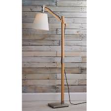 Modern Rustic Wood Arc Floor Lamp Shades Of Light