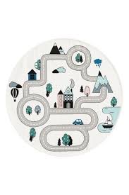rond vloerkleed met motief wit stad home h m nl ronde vloerkleden vloerkleed babykamer vloerkleed kinderkamer