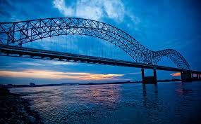 Good aerial over the hernando de soto bridge mississippi river and barge revealing memphis, tennessee. Hernando De Soto Bridge 1080p 2k 4k 5k Hd Wallpapers Free Download Wallpaper Flare