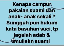 Download hukum basuh baju bernajis dalam mesin basuh moden 2/2. Viral Isu Elak Basuh Baju Suami Campur Dengan Anak Anak Lelaki Ini Kongsi Cara Didik Keluarga Hijabista