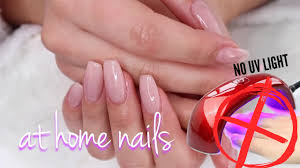 No Uv Light Salon Nails At Home Dip Technique Youtube