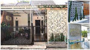 Sebelum membuat pembatas hendaknya memilih bahan dan mendesain dahulu, supaya pembatas. 6 Model Populer Pagar Roster Minimalis Hemat Biaya Rumah Lebih Elok Di Pandang Homeshabby Com Design Home Plans Home Decorating And Interior Design