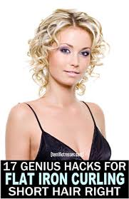 Particularly if you've got wavy or curl texture. Know How To Use A Flat Iron To Curl Short Hair