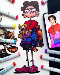 Gawx Art En Instagram One Of 6 Characters I Drew In The New Video Go Watch It Used The Brudda On The Right As R Book Art Sculptures Art Doodle Art Drawing