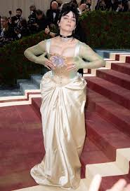 Billie Eilish Flaunts Boobs in Gilded Age Meets Goth Gucci Look