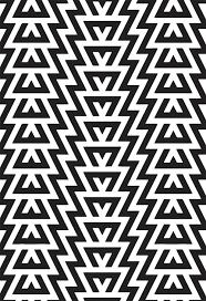 Black and white geometric pattern. Modern Geometric Design Black And White