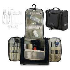 Hanging Toiletry Bag Travel Bottle Set For Shower Cosmetics Men Women Water Resistant Organiz With Images Travel Cosmetic Bags Hanging Toiletry Bag Toiletry Bag Travel