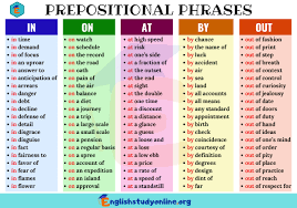 The second part of a prepositional phrase is called the object of a preposition. Popular Prepositional Phrases In English In On At By Out English Study Online