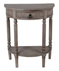 Weathered Stone Half Round Tiered Console Table Half Round Table Console Table Table