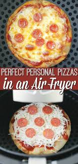 Perfect Personal Pizzas In An Air Fryer Foodtastic Mom Airfryerrecipes Personalpizzas Air Fryer Dinner Recipes Air Fryer Recipes Easy Air Fryer Recipes