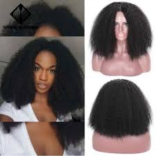 Most wanted synthetic hair wigs at hairsisters. Spring Sunshine Afro Kinky Straight Synthetic Lace Front Wig Black Bob Yaki Straight Curl Medium Length Wigs For Black Women Synthetic None Lace Wigs Aliexpress