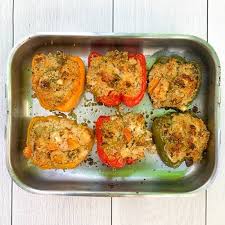 Poivrons Farcis Au Quinoa Legumes Et Feta Yuka Recette Poivrons Farcis Au Quinoa Poivrons Farcis Recette Poivron Farci
