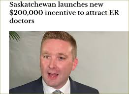 In a major move to bolster its frontline healthcare workforce, the  Saskatchewan government announced a new financial incentive of up to  $200,000 over five years for recently trained Emergency Medicine physicians  and