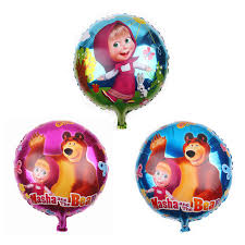 Globos de masha y el oso. Masha Y El Oso Forma Globo De La Hoja