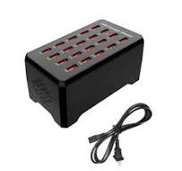 20-Port USB Charger Hub 100W 20A Multiport Charging Station for Phone Tablet