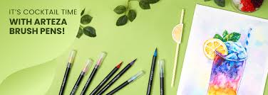 In this test, the rotring varied. Discover How To Use Arteza Watercolor Brush Pens In This Cocktail Drawing Tutorial Arteza