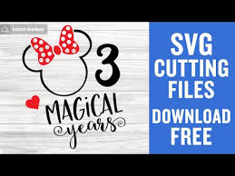 Download 3rd Birthday Svg Free Disney Svg Birthday Svg Third Birthday Svg Instant Download Shirt Design Minnie Birthday Svg Mouse Png 0233 Freesvgplanet