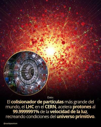 El Gran Colisionador de Hadrones (LHC) es el acelerador de partículas más grande y energético construido hasta la fecha. Su anillo subterráneo tiene una circunferencia de 27 kilómetros y utiliza potentes imanes