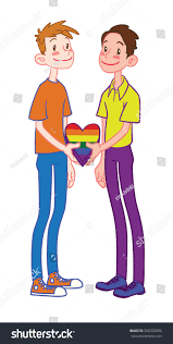 Homosexual Gay Cartoon Vector Illustration Gay: стоковая векторная графика  (без лицензионных платежей), 368702906 | Shutterstock