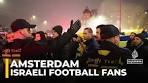 Israeli football fans clash with protesters in Amsterdam - YouTube