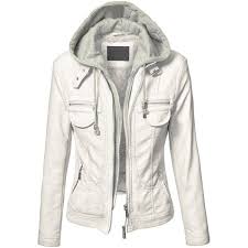 Ctc Womens Hooded Brushed Faux Leather Jacket Leather Jackets Women Jackets Clothes