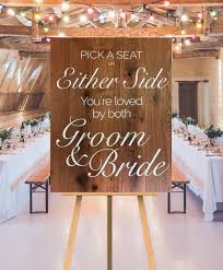 Andaz press ® custom wedding signs are professionally printed on heavy cardstock and made in the usa.choose a seat, not a side rustic wood wedding party signs Pick A Seat Either Side You Re Loved By Both The Groom And Bride Wedding Sign Wooden Wedding Sign Pick A Seat Not A Side Wedding Sign Home Living Wall Hangings Jewellerymilad Com