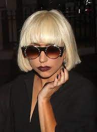 Lady Gaga Short Blunt Bob Haircut With Blunt Bangs Lady Gaga Sunglasses Lady Gaga Lady Gaga Photos