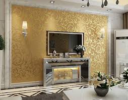 High Quality 3d Luxury European Modern Leaf Wallpaper Wholesale Non Woven Papel Parede Wallpapers For Wallpaper Living Room Living Room Bedroom Tv In Bedroom