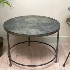 Homelegance factory modern industrial style coffee table rustic brown. Rustic Metal Shades Coffee Table Westchester Side Tables The Farthing