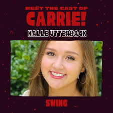 Meet the Cast of Carrie continued! Swipe to find out more information about  our cast! Three more chances to catch CARRIE!! Mason Wold is a junior music  theatre major and will be