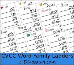 Free Cvcc Word Family Ladder Printables Cvcc Words Cvcc Word Families Word Families