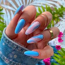 15 Adorable Blue Nails To Try In Summer 2021 Stylishbelles