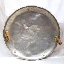 Original Flying Saucer Vintage Snow Sled Aluminum Metal 25 Round Disc Disk Handles Sledding National Lampoon Christmas Vacation Movie Winter