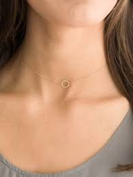 Dainty Choker Necklace Delicate Open Circle In 14k Gold Fill Sterling Silver Or Rose Ln132 09 Aj Dainty Choker Necklace Gold Choker Necklace Dainty Choker Necklace Gold