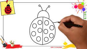 Easy step by step tutorial on how to draw a beetle, pause the video at every step to follow the steps carefully. How To Draw A Ladybug Easy Step By Step For Kids Beginners Children 2 Youtube