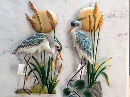 Set Of Blue Heron Metal Wall Plaques Sign Home Decor Wall Hanging 15 Inches Tall By Chosentreasures4u On Etsy In 2021 Metal Wall Plaques Metal Walls Wall Plaques
