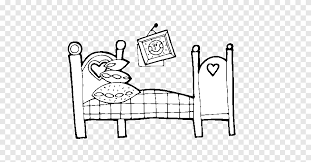 You can find more bedroom clip arts black and white in. Bedroom Coloring Book Drawing Furniture Bed Room Angle White Png Pngegg