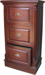 The finish of the wood cabinets is also varied so that you can pick the right one that suits the décor of your bedroom. 3 Drawer Mahogany Filing Cabinet With Antique Handles