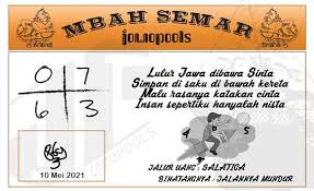 Syair Hk Mbah Semar 10 Mei 2021 Keluaran Togel