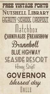 Free Vintage Fonts Scrapbook Fonts Typography Fonts Vintage Fonts