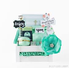 These Color Coordinated Gift Baskets Are Fun Functional And Perfect For Any Occasion Coordinates Gift Free Gift Cards Themed Gift Baskets