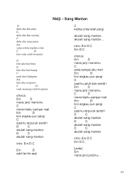 Lirik Dan Chord Lagu Indo
